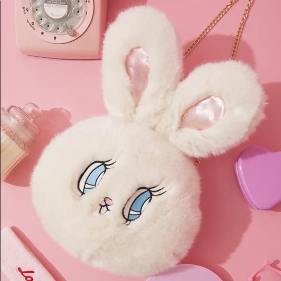 Lazy Oaf Handbags - Esther Kim x WC cross-body plush bag